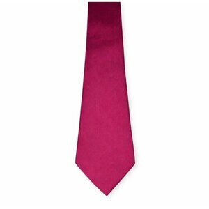 Addison on Madison Vintage Silk Tie Burgundy Red Solid Formal Wedding Necktie